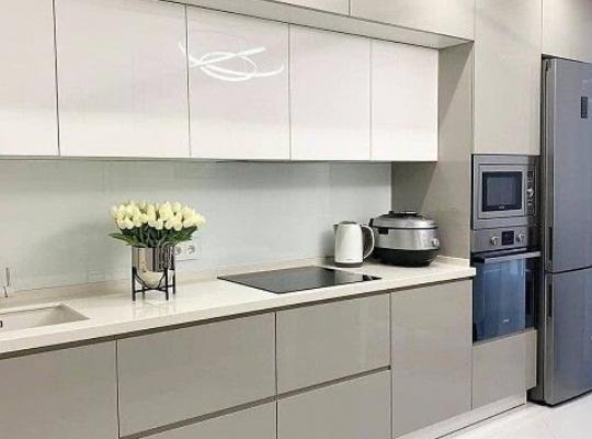 Çift Katlı Trend Akrilik Mutfak Dolabı