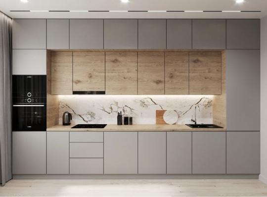 Tavana Sıfır Çift Katlı Modern Mutfak Dolabı