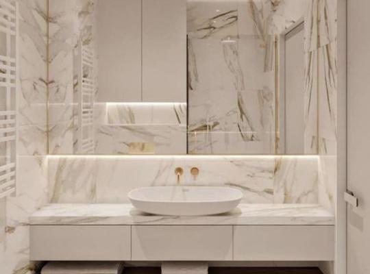 İki Duvar Arası Modern Banyo Dolabı