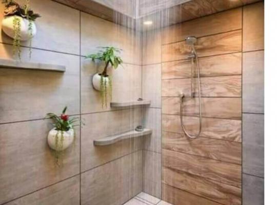 Ankastre Duşlu Banyo Dekorasyonu
